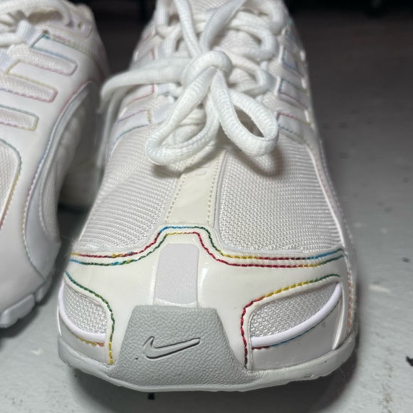 Nike Shox Navina Women’s Running Athletic Shoes Size 8 White / Rainbow RARE!! - Picture 4 of 12